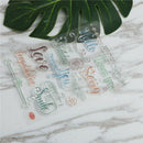 common words transparent clear silicone stamp seal for diy scrapbooking decor TE