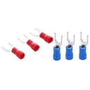 120Pcs Insulated Fork Spade Wire Connector Electrical Crimp Terminal - 100P J8M8