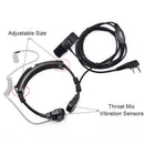 Hot Baofeng Throat Mic Air Tube Earpiece Headset for Baofeng UV5R 888S UV82 UV8D