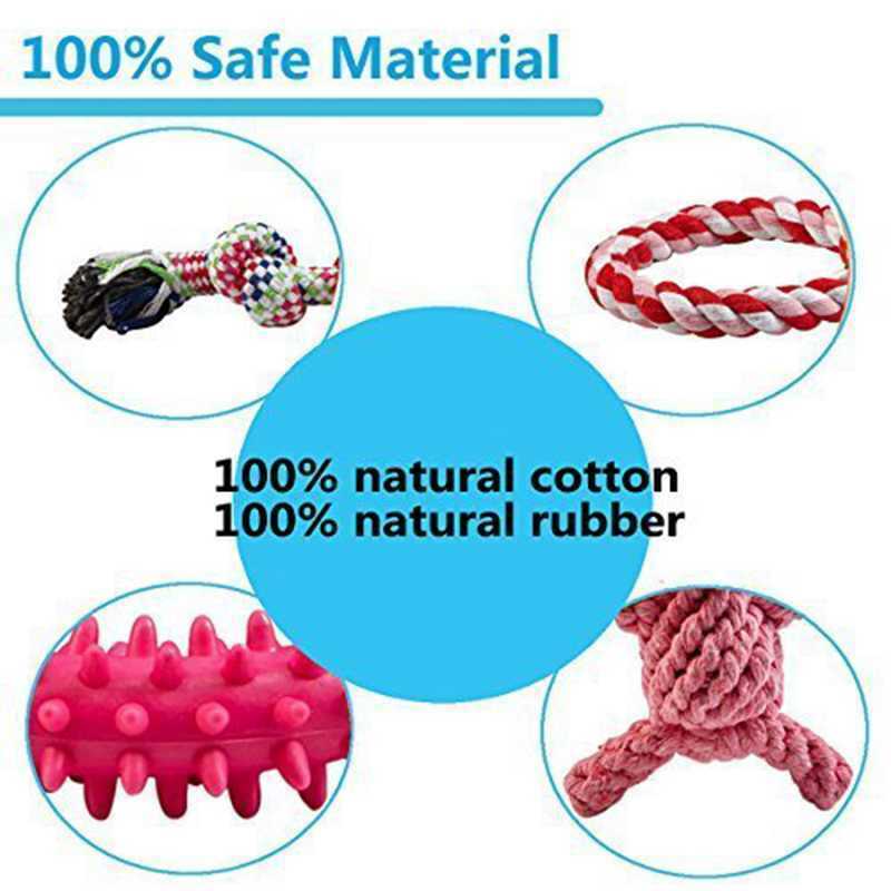 Indestructible Dog Toys For Aggressive Chewers 100% Safe Best Small Medium  M6P8