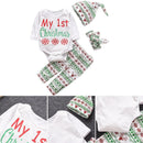 4pcs Toddler Boys Girls Clothes Set Cartoon Print Cotton Clothing (9-12M)