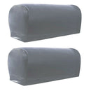 4pcs Stretchy Sofa Armrest Cover Armchair Slipcovers for Couch Arms Gray