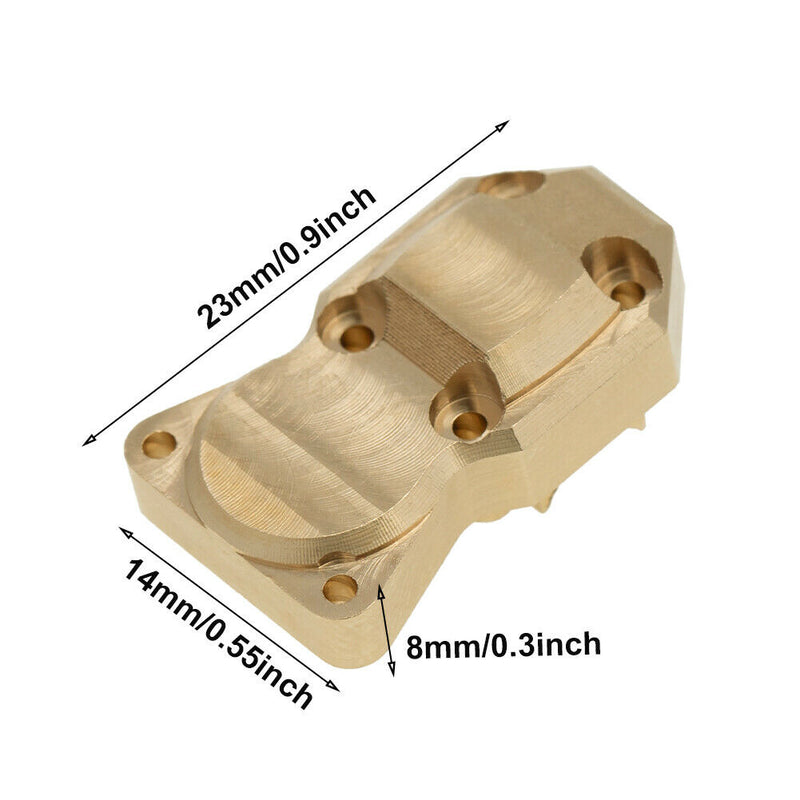 Replacement Parts 1:24 RC Crawler Car Brass Counterweight Lid For SCX24 AXI00002