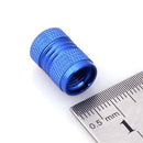 4pcs Aluminum Alloy Auto Car Tire Tyre Wheel Valve Stem Caps Dust Covers Blue