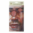 12Pcs Soft Pastel Artist Pencils Crayon Charcoal For Sketching Drawing Supplies