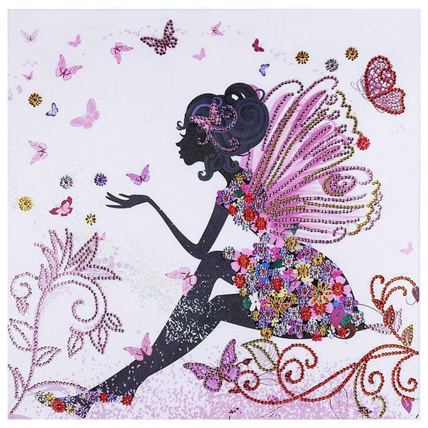 5D DIY Special Shaped Diamond Painting Butterfly Fairy Cross Stitch Kits