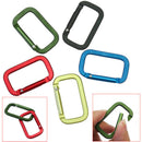 5x D-Ring Key Aluminum Carabiner Keyring Chain Snap Hook Clip Karabiner Camping