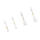 Set of 4pcs Micro Volumetric Flask with Base and Ground Stopper, 1-10 mL
