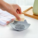 Draining Soap Dish Soap Box Plate Lotus Shape Silicone Box Holder Portable  B9Q7