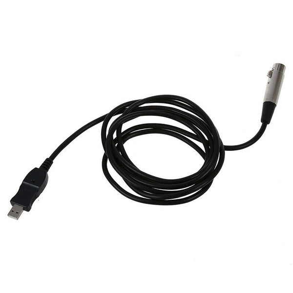 USB Male to 3 Pin XLR Female Microphone MIC Studio Audio Link Cable