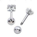 16G Short Tragus Lip Ring Monroe Ear  Stud Earring Body Piercing