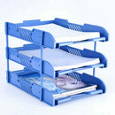 1X(3 Layers Moving Document File Tray Holders Desk Set Book Holder Organize