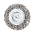 2 X Wire Wheel Flat Brush Cleaner Polishing Rotary Tool For Drill 75mm 0.3mm