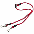 Nylon Duplex Double Coupler Twin Lead Two Way Two Pet Dogs Walking Leash Sa I7C3