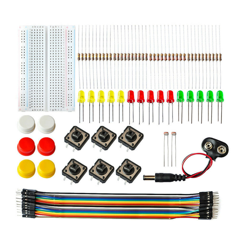 1 Set Starter Kit R3 Mini Breadboard LED Jumper Wire Button Newest Useful