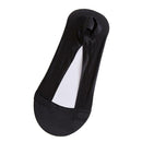 Invisible Boat Sock Anti-slip Shallow Mouth Silicone Woman Socks (Black) A