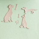 dog with bone scrapbook cutting dies metal die cut for diy scrapbooking decor M&