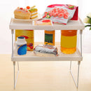Cupboard Single Layer Kitchen Storage Rack Folding Shelf  Organizer