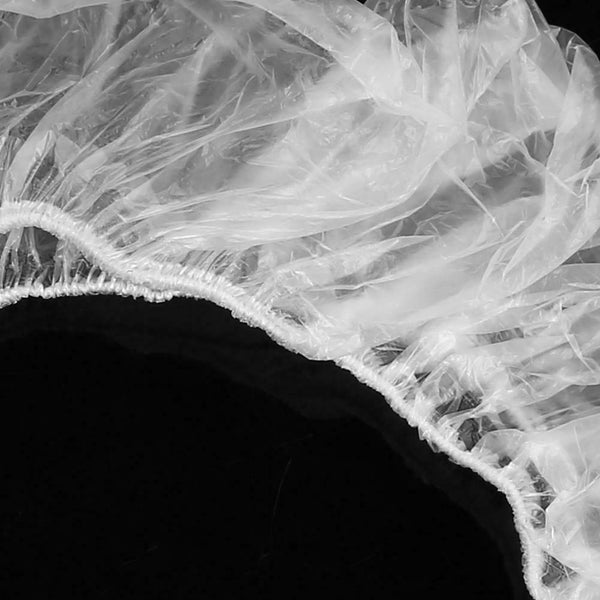 100pcs Disposable Car Steering Wheel Covers Clear Plastic Protective Cover