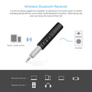 Wireless 3.5mm jack Bluetooth Car Kit Handsfree Music Audio Receiver Adapter Mic