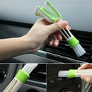Portable Double End Window Interior Green Accessories Household Car Vent Brush