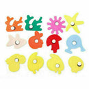 12pcs Fridge Magnet Wooden Cartoon Animals Novelty Magnets Colourful Kid's J4C6