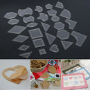 27 Set DIY Tool Kit Stencils Quilting Cloth Acrylic Ruler Patchwork Templates