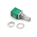 8Pin Knurled Shaft Double Linear B 50K ohm Rotary Potentiometer RV097NS LJ