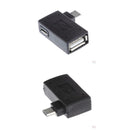 4 Micro USB to USB OTG Adapter Stick, Micro USB B Male to USB A Female,