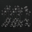 10pcs Swirl Table Number Photo Holder Stands for Weddings Party Gatherings F4E7