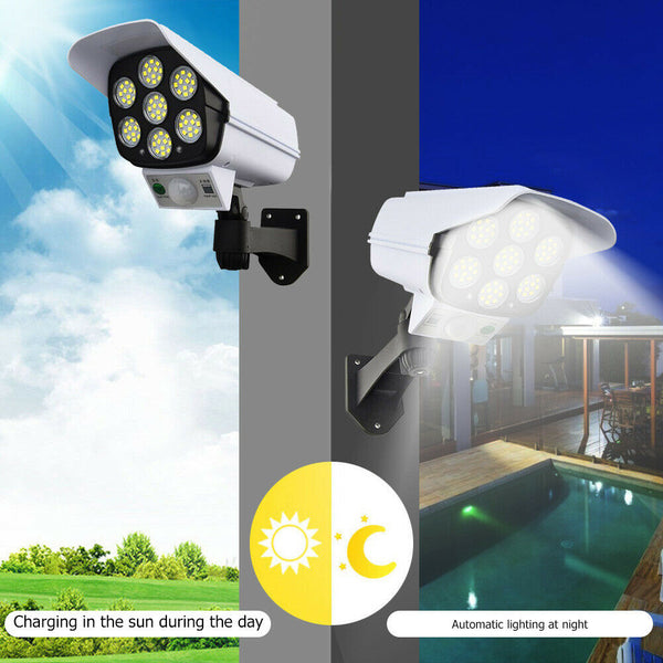 3 Modes 77 LED Solar Wall Lamp PIR Motion Sensor Waterproof Street Light