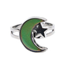 Fashion Chic 1PC Mood Ring Changing Color Moon Adjustable Temperature Rin BX
