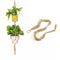Beige Double Macrame Plant Hanger 2 Tiers Hanging Planter Pot Holder 120cm