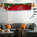 Merry Christmas Banner Home Wall Hanging Pulling Background Cloth Xmas Flag Part