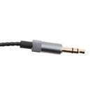 Headphone Earphone Audio Repair Cable with 3.5mm Jack Plug Replacement Black