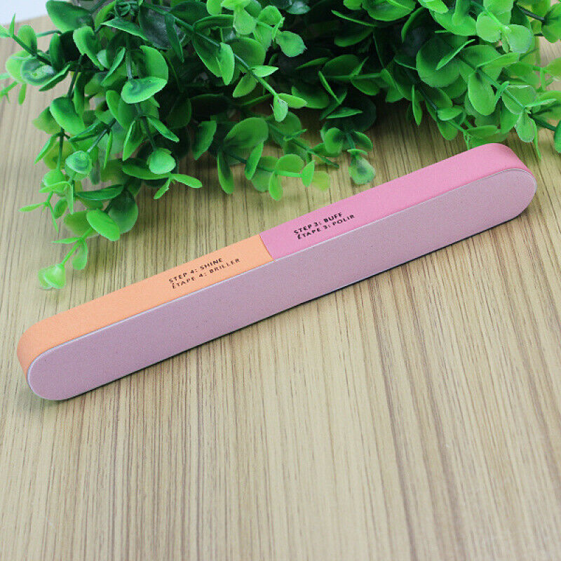 2Pcs Nail Art Buffer Files Block Home Salon Professional Manicure Tool Sport New