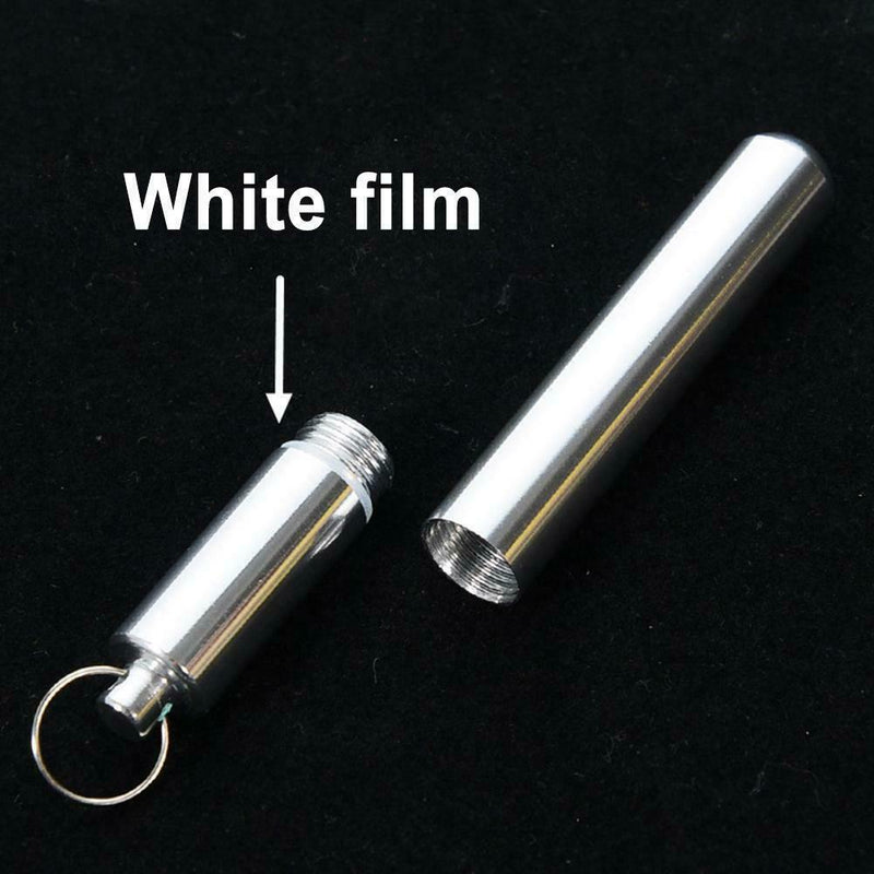Pocket Toothpick Holder Waterproof Useful Alloy Box Metal Pill Case Keychain