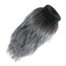 Black Gray Interview Microphone Windscreen Furry Mic Cover 8.27inch
