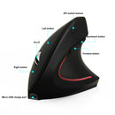 Ergonomic Mouse Optical Vertical Mouse Rechargeable Wireless 2.4G Precision