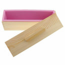 DIY Handmade Soap Silicone Mold - Rectangular Soap Mold with Wooden Box and O6P7