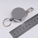 Resilience Steel Wire Elastic Keychain Recoil Sporty Alarm Key Rings Anti Lost3c