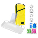 Carry Case TPU Protector Tempered Glass Film Grips For Switch Lite Yellow