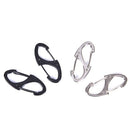 4Pcs Locking Carabiner Keychain 8Ring Quick Release Buckle Protable QuickdraS Gw