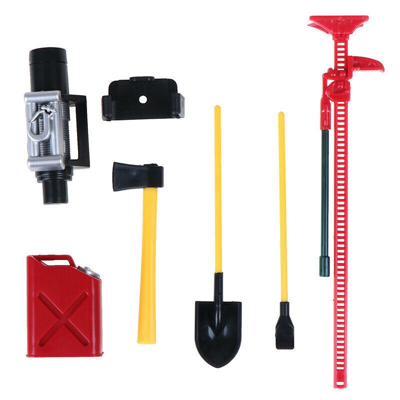 6Pcs 1/10 Crawler Truck Scale Plastic Accessory Tools For SCX10 D90 RC  BX