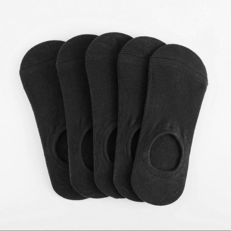 4 Pairs Men Cotton Socks Thin Solid Sports Breathable Non-slip Boat Socks A