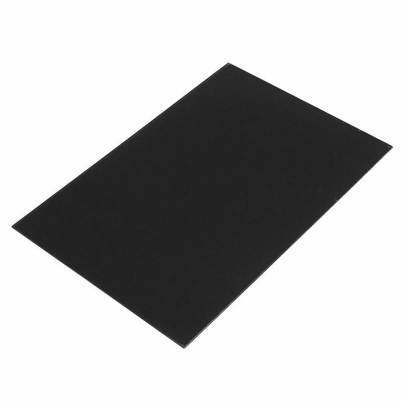 Guitar Bass Pickguard Sheet Scratch Plate Blank Material 1 Ply Black 43 x 2