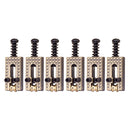 Set of 6 Copper Roller Bridge Tremolo Saddles for ST TL Style Guitar Parts