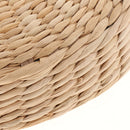 2Pcs 12 inch Rustic Floor Cushion Straw Pouf Seat Meditation Ottoman Home Decor,