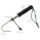 Retractable Fishing Gaff Sharp Hook Fishing Gear Hook Tackle with Soft Hand
