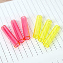 6pcs Pencil Cap Plastic Translucent Pen Cover Office Stationery Supplies